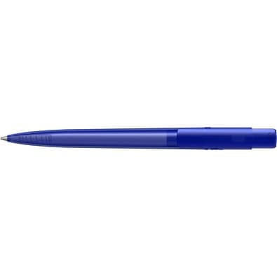 uma® RECYCLED PET PEN PRO transparent Druckkugelschreiber, blau