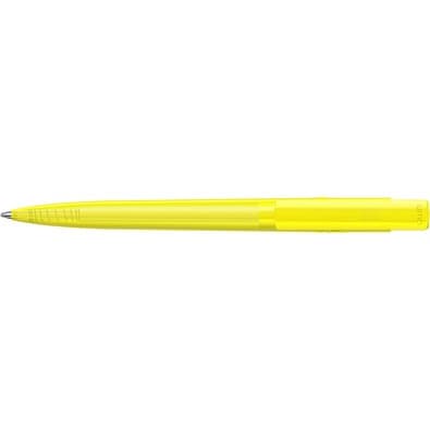 uma® RECYCLED PET PEN PRO transparent Druckkugelschreiber, gelb