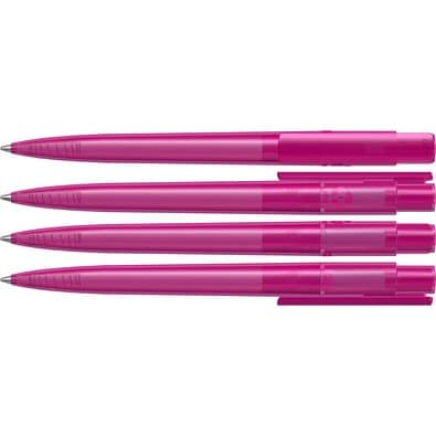 uma® RECYCLED PET PEN PRO transparent Druckkugelschreiber, magenta