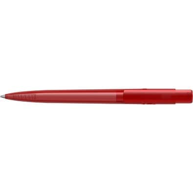 uma® RECYCLED PET PEN PRO transparent Druckkugelschreiber, rot