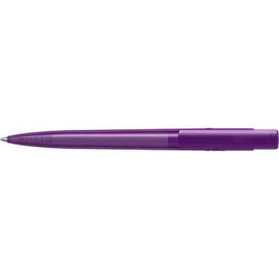 uma® RECYCLED PET PEN PRO transparent Druckkugelschreiber, violett