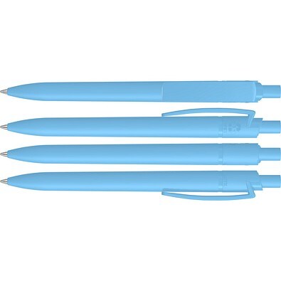 uma® RECYCLED PET PEN STEP F Druckkugelschreiber, hellblau