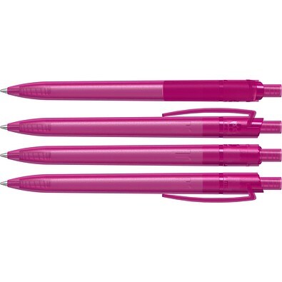 uma® RECYCLED PET PEN STEP frozen Druckkugelschreiber, magenta