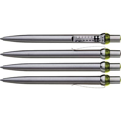 uma® RONDO chrom L Druckkugelschreiber, gelb
