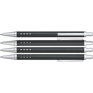 uma® SLIMLINE Druckkugelschreiber, schwarz