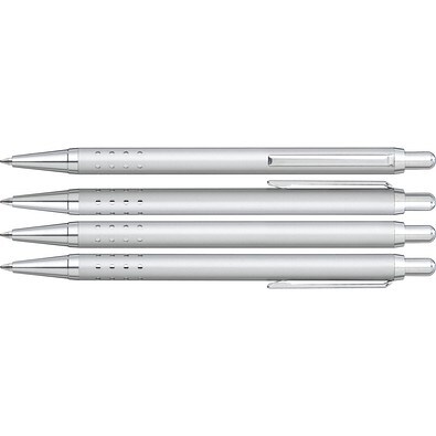 uma® SLIMLINE Druckkugelschreiber, silber