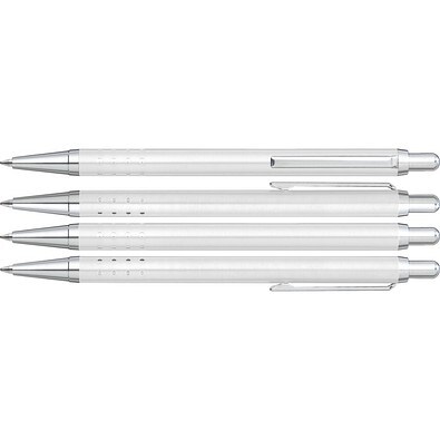 uma® SLIMLINE Druckkugelschreiber, weiss