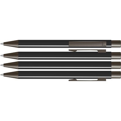 uma® STRAIGHT B Druckbleistift, schwarz