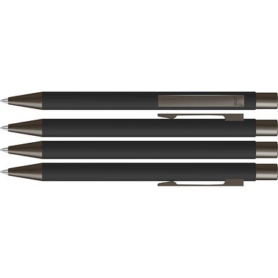 uma® STRAIGHT GUM B Druckbleistift, schwarz