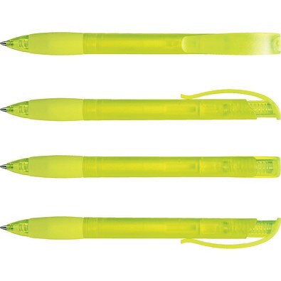 uma® SUNNY frozen Druckkugelschreiber, gelb