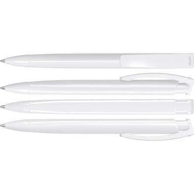 uma® TRINITY Druckkugelschreiber, weiss