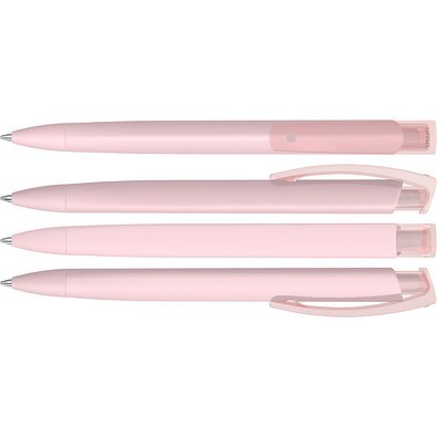uma® Kugelschreiber TRINITY GUM, blaue Mine, pastell rosa