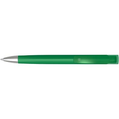 uma® Druckkugelschreiber TrinityGum, mit Metallspitze, blaue Mine, dunkelgrün