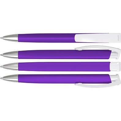 uma® TRINITY KG SI GUM Druckkugelschreiber, violett
