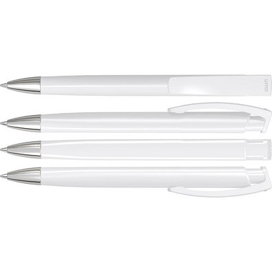 uma® TRINITY SI Druckkugelschreiber, weiss