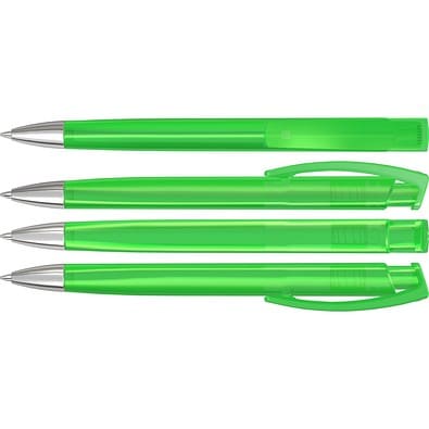 uma® TRINITY transparent SI Druckkugelschreiber, hellgrün