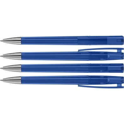 uma® ULTIMO transparent SI Drehkugelschreiber, dunkelblau
