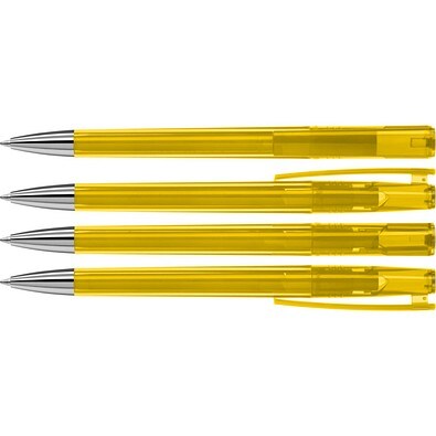 uma® ULTIMO transparent SI Drehkugelschreiber, gelb