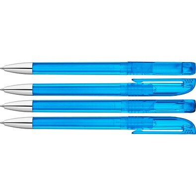 uma® UP transparent SI Drehkugelschreiber, hellblau