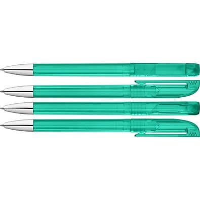 uma® UP transparent SI Drehkugelschreiber, petrol