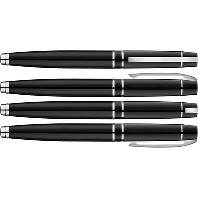 uma® VIP F Füllfederhalter, schwarz