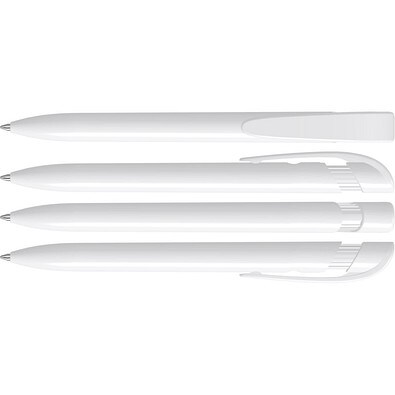 uma® YES antibacterial Druckkugelschreiber, weiss