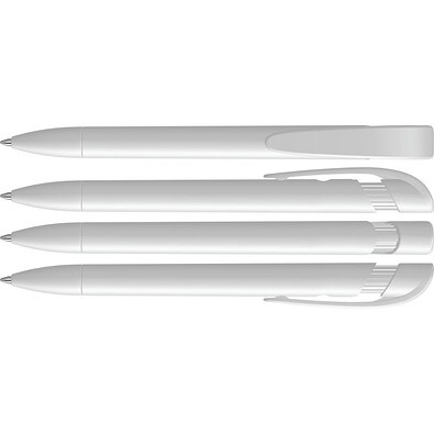 uma® YES F Druckkugelschreiber, weiss