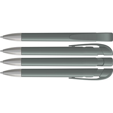 uma® YES F SI Druckkugelschreiber, grau