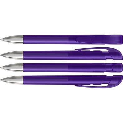 uma® YES frozen SI Druckkugelschreiber, violett