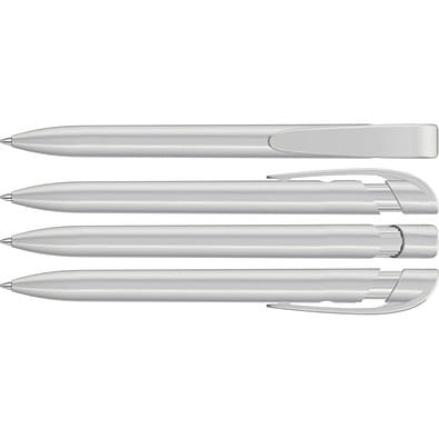 uma® YES LUX Druckkugelschreiber, silber