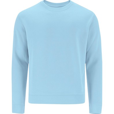 Unisex Sweatshirt mit Rundhalsausschnitt – Klassischer Crewneck, 3XL, HELLBLAU