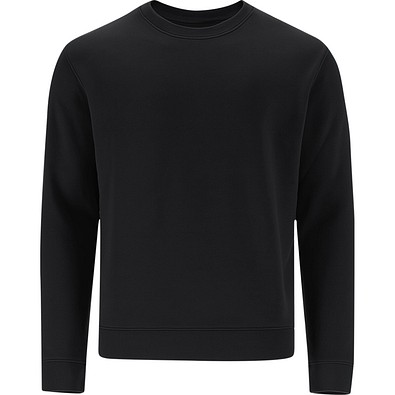 Unisex Sweatshirt mit Rundhalsausschnitt – Klassischer Crewneck, 3XL, SCHWARZ