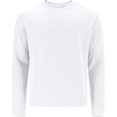 Unisex Sweatshirt mit Rundhalsausschnitt – Klassischer Crewneck, 3XL, WEISS