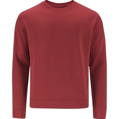 Unisex Sweatshirt mit Rundhalsausschnitt – Klassischer Crewneck, L, BORDEAUX
