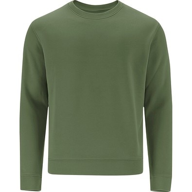 Unisex Sweatshirt mit Rundhalsausschnitt – Klassischer Crewneck, L, GRÜN BOTTLE