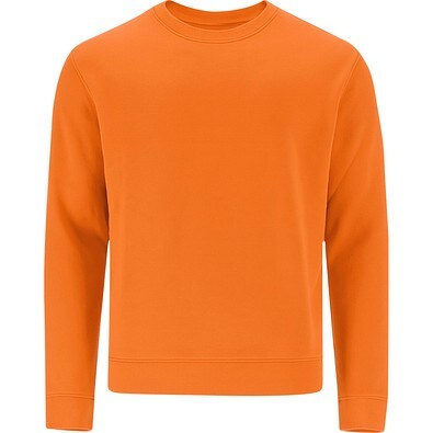 Unisex Sweatshirt mit Rundhalsausschnitt – Klassischer Crewneck, L, ORANGE