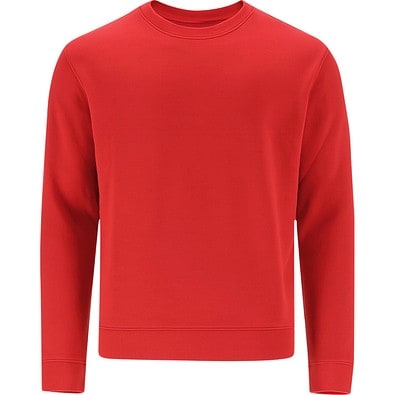 Unisex Sweatshirt mit Rundhalsausschnitt – Klassischer Crewneck, L, ROT