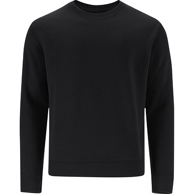 Unisex Sweatshirt mit Rundhalsausschnitt – Klassischer Crewneck, M, SCHWARZ
