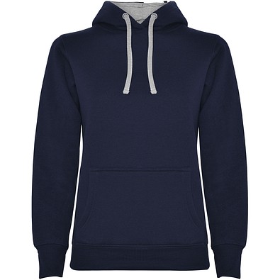 Urban Kapuzenpullover für Damen, Navy Blue/grau, M
