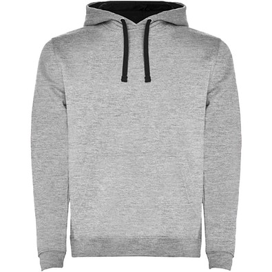 Urban Kapuzenpullover für Herren, Marl Grey/schwarz, S