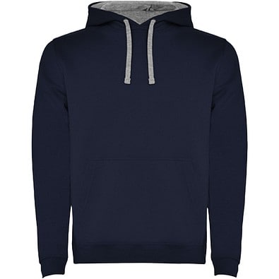 Urban Kapuzenpullover für Herren, Navy Blue/Marl Grey, M