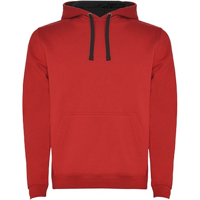 Urban Kapuzenpullover für Herren, rot/schwarz, 2XL