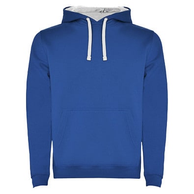 Urban Kapuzenpullover für Herren, Royalblau/weiß, M