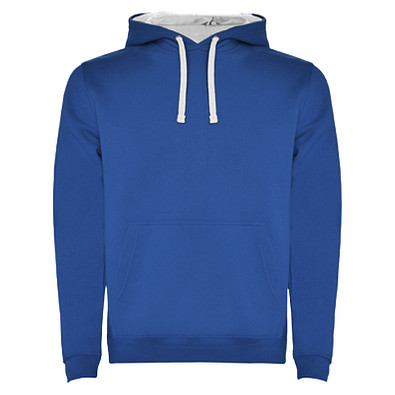 Urban Kapuzenpullover für Herren, Royalblau/weiß, XS