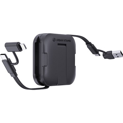 Urban Vitamin San Jose 100W-Halter mit einziehbarem Kabel, schwarz