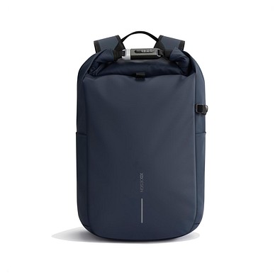 Urban wasserabweisender Anti-Diebstahl Rucksack, navy blau, schwarz