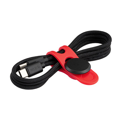 USB-C Kabel mit Kabelbinder REEVES-CONVERTICS TIE, rot