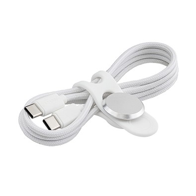 USB-C Kabel mit Kabelbinder REEVES-CONVERTICS TIE, silber