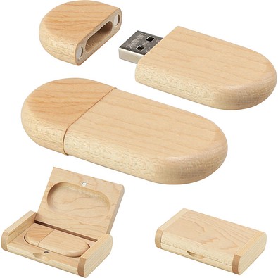 USB Stick WoodBox 16GB, Ahorn
