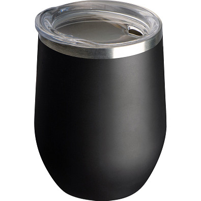 Vakuum-Edelstahl Trinkbecher 380ml, schwarz